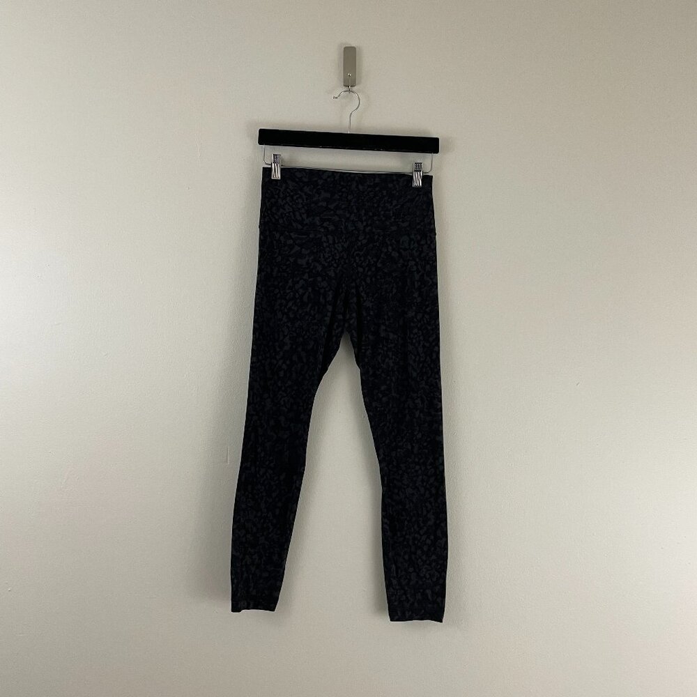 Lululemon Align Pant II Wild Thing Camo Deep Coal Multi Size 8